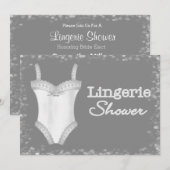 Einladungen zur Dusche von Lingerie (Vorne/Hinten)