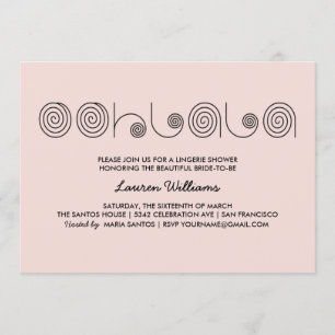 Einladungen zur Dusche von Pink Lingerie