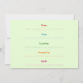 Einladungen zur Eizelljagd (Rückseite)