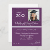 Einladungen zur Elegant Graduation Party (Vorne/Hinten)
