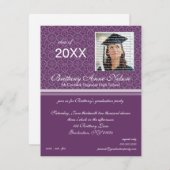 Einladungen zur Elegant Graduation Party (Vorne/Hinten)