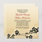 Einladungen zur eleganten Probe (Vorne/Hinten)