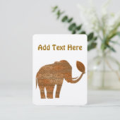 Einladungen zur Elephant Stamm-Umweltwüste (Stehend Vorderseite)