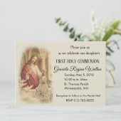 Einladungen zur Erstkommunion durch Jesus Young Gi (Stehend Vorderseite)