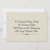 Einladungen zur Erstkommunion durch Jesus Young Gi (Rückseite)