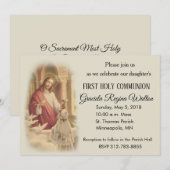 Einladungen zur Erstkommunion durch Jesus Young Gi (Vorne/Hinten)