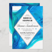 Einladungen zur Ethereal Wave Bridal Dusche (Vorne/Hinten)