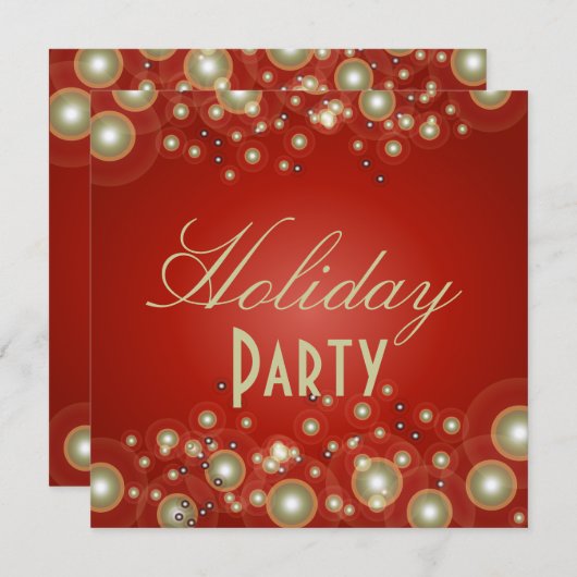 Einladungen zur Feier, Champagnerblasen (Vorne/Hinten)