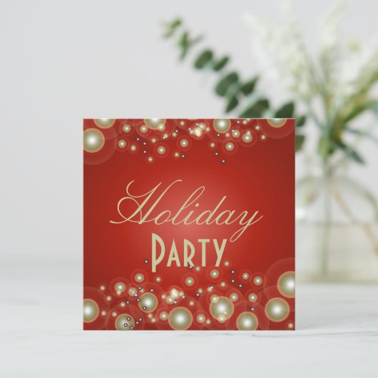 Einladungen zur Feier, Champagnerblasen (Stehend Vorderseite)