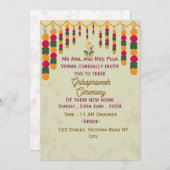 Einladungen zur Feier Grihapravesh (Vorne/Hinten)