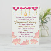 Einladungen zur Feier Grihapravesh (Stehend Vorderseite)