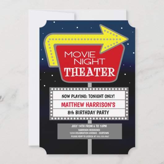 Einladungen zur Filmnacht (Vorderseite)