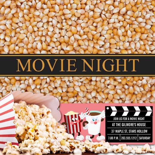 Einladungen zur Filmnacht (Rosa)