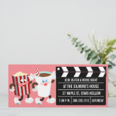 Einladungen zur Filmnacht (Rosa) (Stehend Vorderseite)