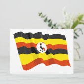 Einladungen zur Flagge Ugandas (Stehend Vorderseite)