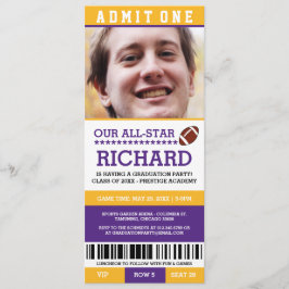 Einladungen zur Football Graduation Party