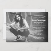 Einladungen zur Foto Graduation Party (Vorderseite)