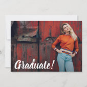 Einladungen zur Foto Graduation Party (Vorderseite)