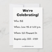 Einladungen zur Funny Dental School Graduation Par (Rückseite)