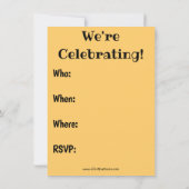 Einladungen zur Funny Medical Graduation Party (Rückseite)