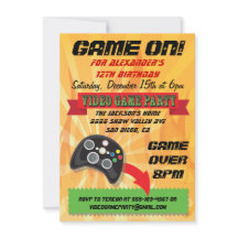 Einladungen zur Geburtstagsfeier des Videospiels