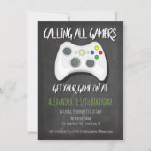 Einladungen zur Geburtstagsfeier des Videospiels (Vorderseite)