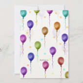 Einladungen zur Geburtstagspartei (Rückseite)