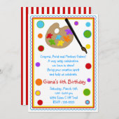 Einladungen zur Geburtstagspartei (Vorne/Hinten)