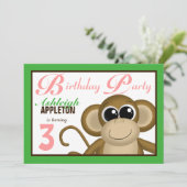 Einladungen zur Geburtstagspartei des niedlichen A (Stehend Vorderseite)