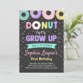 Einladungen zur Geburtstagspartei Donut (Stehend Vorderseite)