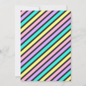 Einladungen zur Geburtstagspartei Donut (Rückseite)