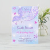 Einladungen zur Geburtstagspartei im Meer (Stehend Vorderseite)