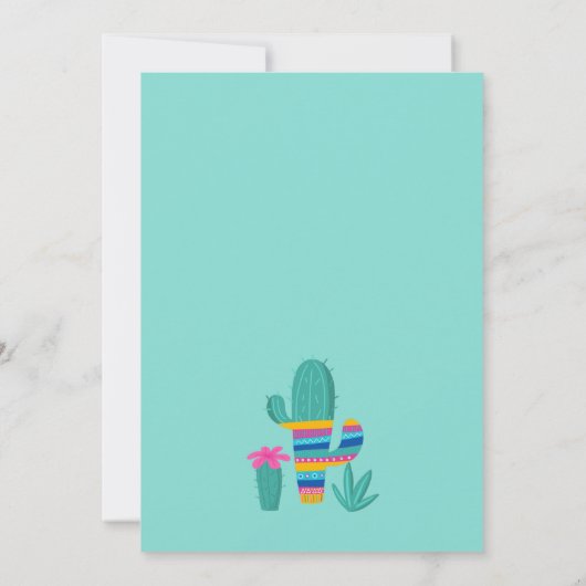 Einladungen zur Geburtstagspartei Llama (Rückseite)