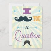 Einladungen zur Geburtstagspartei Mustache (Rückseite)