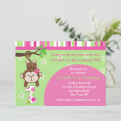 Einladungen zur Geburtstagspartei von Affen (Stehend Vorderseite)