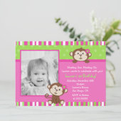 Einladungen zur Geburtstagspartei von Affen (Stehend Vorderseite)