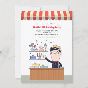 Einladungen zur Geburtstagspartei von Candy Man