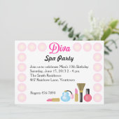 Einladungen zur Geburtstagspartei von Diva Wellnes (Stehend Vorderseite)