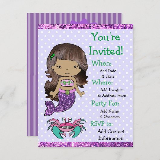 Einladungen zur Geburtstagspartei von hübscher eth (Vorne/Hinten)