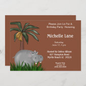 Einladungen zur Geburtstagsparty (Vorne/Hinten)