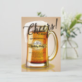 Einladungen zur Geburtstagsparty (Stehend Vorderseite)