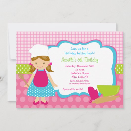 Einladungen zur Geburtstagsparty (Vorderseite)