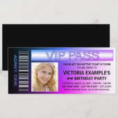 Einladungen zur Geburtstagsparty (Vorne/Hinten)