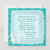 Einladungen zur Geburtstagsparty der 1950er Jahre (Rückseite)