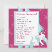 Einladungen zur Geburtstagsparty der 1950er Jahre (Rückseite)