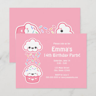 Einladungen zur Geburtstagsparty Niedlich Sprinkli