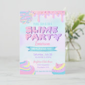 Einladungen zur Geburtstagsparty, Tropfen.Einladun (Stehend Vorderseite)