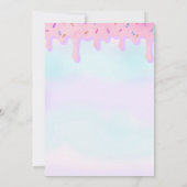 Einladungen zur Geburtstagsparty, Tropfen.Einladun (Rückseite)