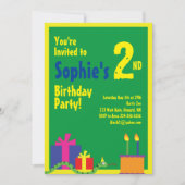 Einladungen zur Geburtstagsparty von Snake Animal  (Vorderseite)