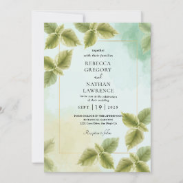 Einladungen zur geometrischen Hochzeit im Herbst v